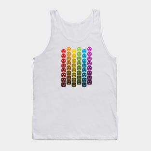 Smiley faces pattern Tank Top